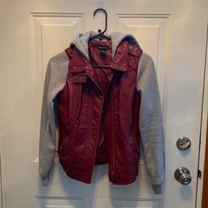 Wet Seal Faux Leather Jacket